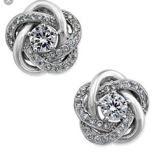 Giani Bernini Love Knot sterling silver studs NWT